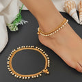 JS Fashion High Gold Pearl Drop Designer Payal for Women & Girls | Grocsy