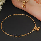 JS Fashion Designer High Gold Polish Fancy Style Payal for Women & Girls | Grocsy
