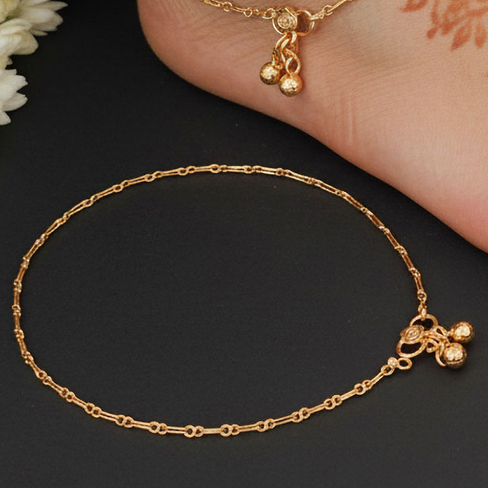JS Fashion Designer High Gold Polish Fancy Style Payal for Women & Girls | Grocsy