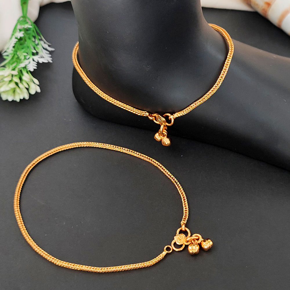 JS Fashion Elegant High Gold Traditional Payal for Women & Girls | Grocsy