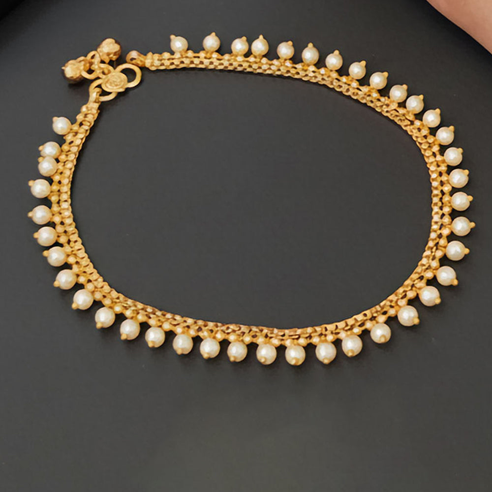 JS Fashion Antique Design High Gold Polish Party Wear Payal for Women & Girls | Grocsy