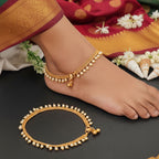 JS Fashion Premium High Gold Bridal Anklet Payal for Women & Girls | Grocsy