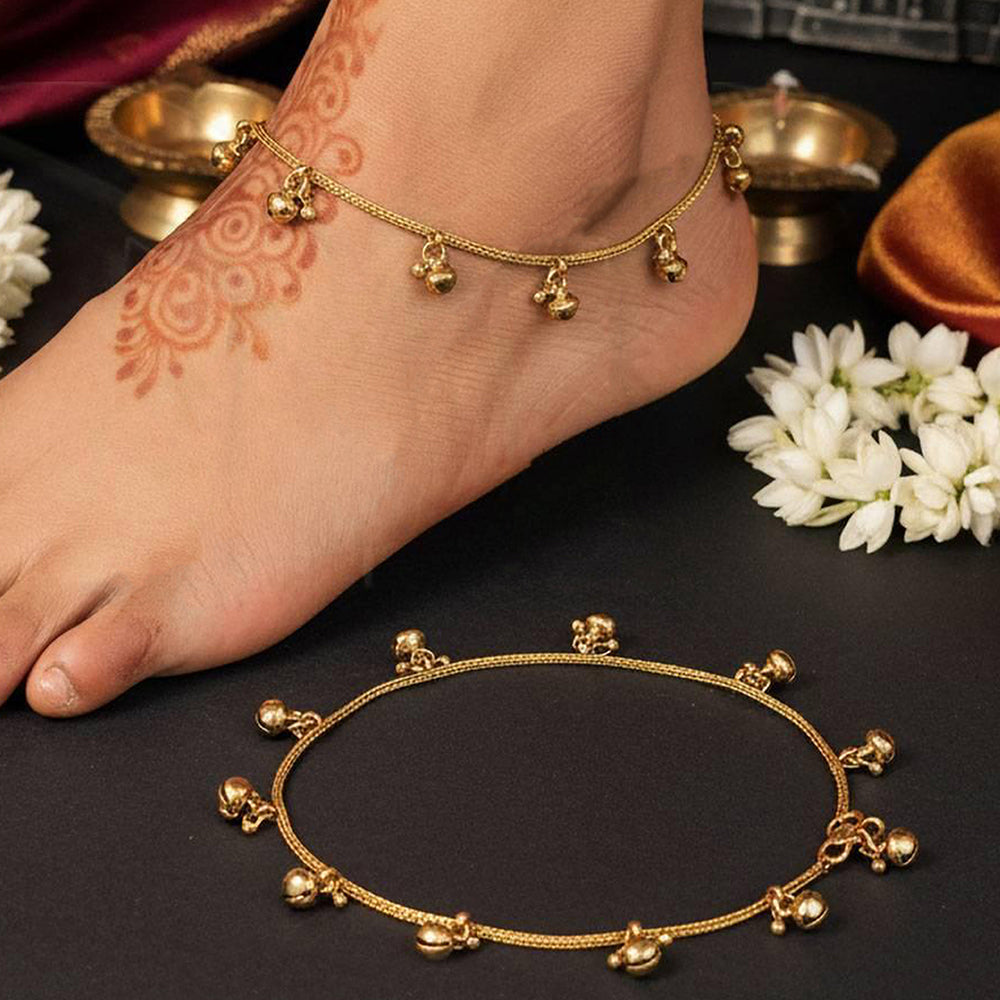 JS Fashion Traditional Ghungroo Designer Payal Set for Women & Girls | Grocsy