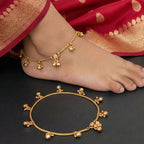 JS Fashion Traditional Ghungroo Dangler Bridal Payal Set for Women & Girls | Grocsy