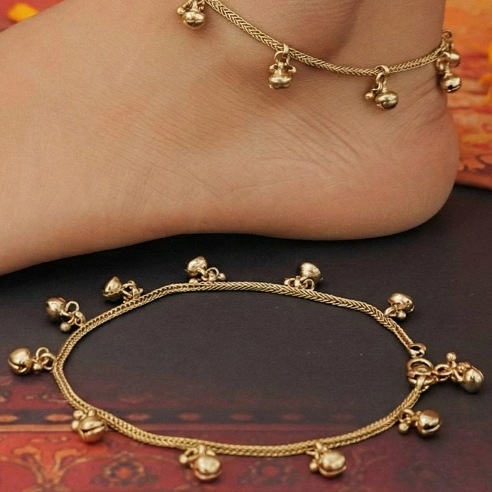 JS Fashion Elegant Wedding Ghungroo Designer Payal for Women & Girls | Grocsy