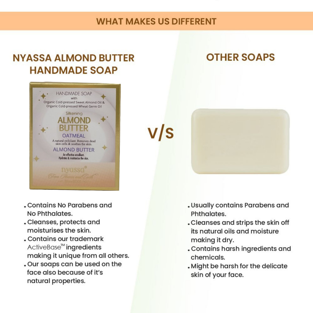 Nyassa Silkening Almond Butter Luxurious Handmade Soap | Grocsy