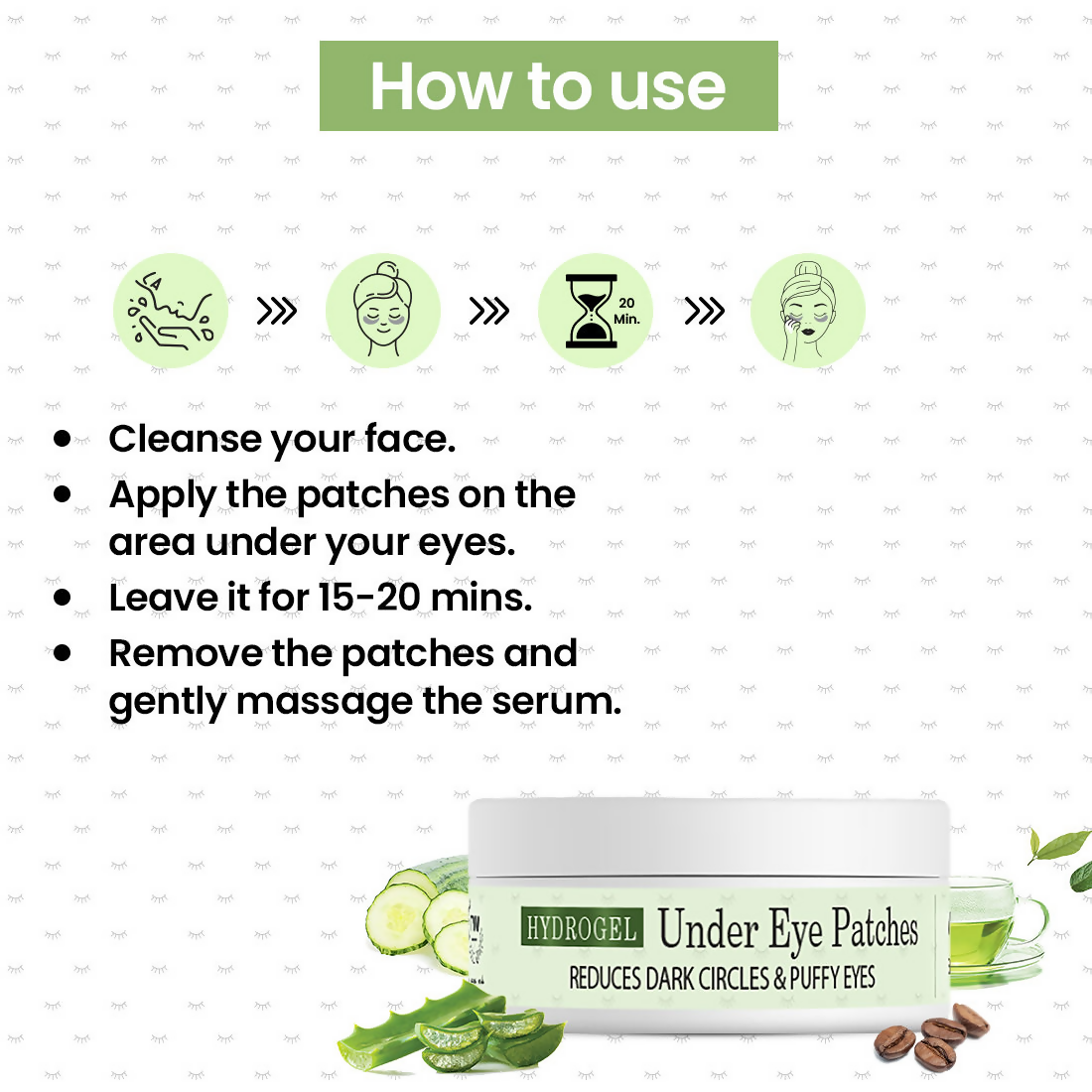 The Natural Wash Hydrogel Under Eye Patches | Grocsy