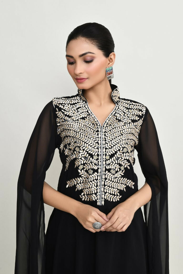 Joban Fashion Black Rayon Kurta Set | Grocsy