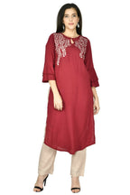Joban Fashion Wine Cotton Rayon Kurta Set | Grocsy