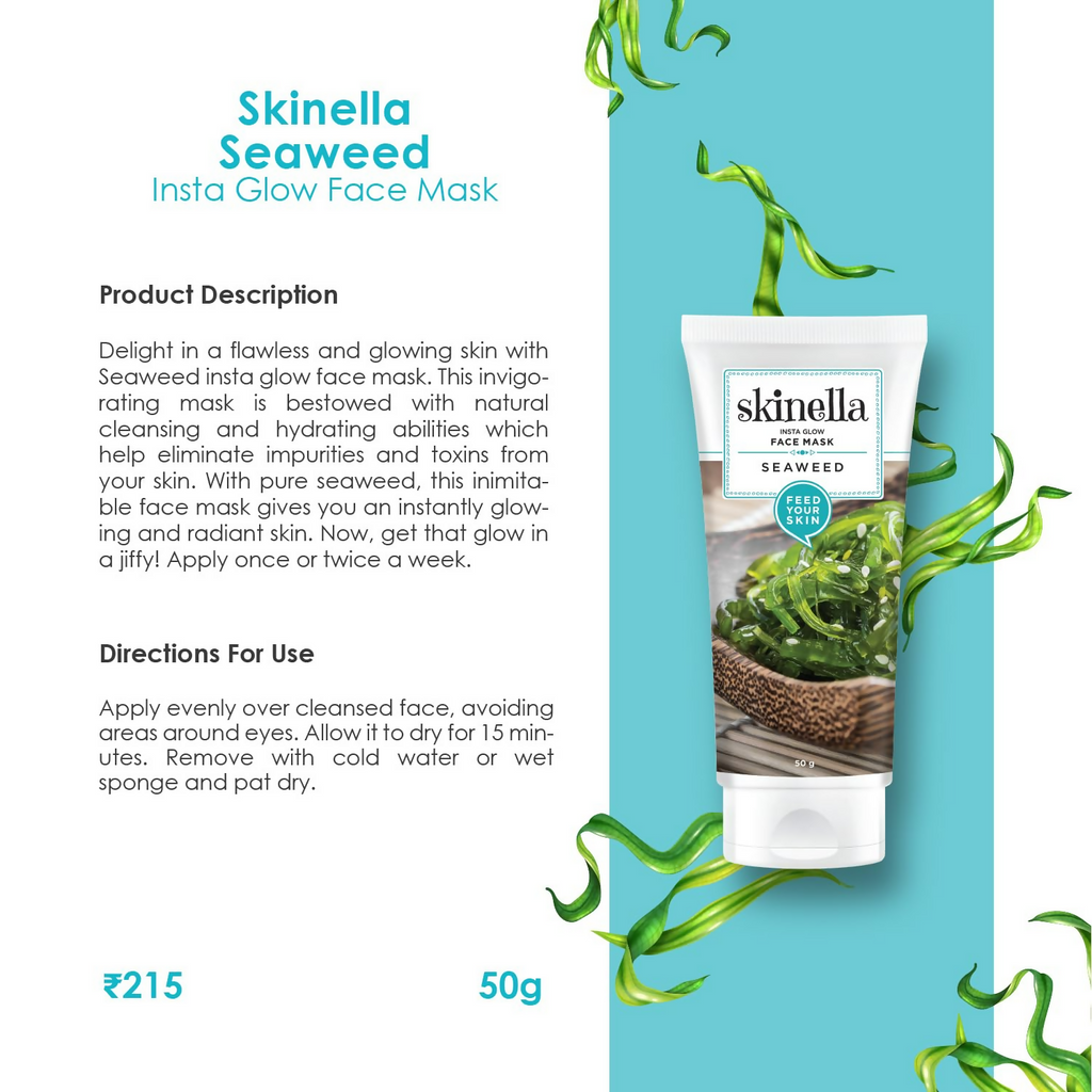Skinella Seaweed Face Mask Paste | Grocsy