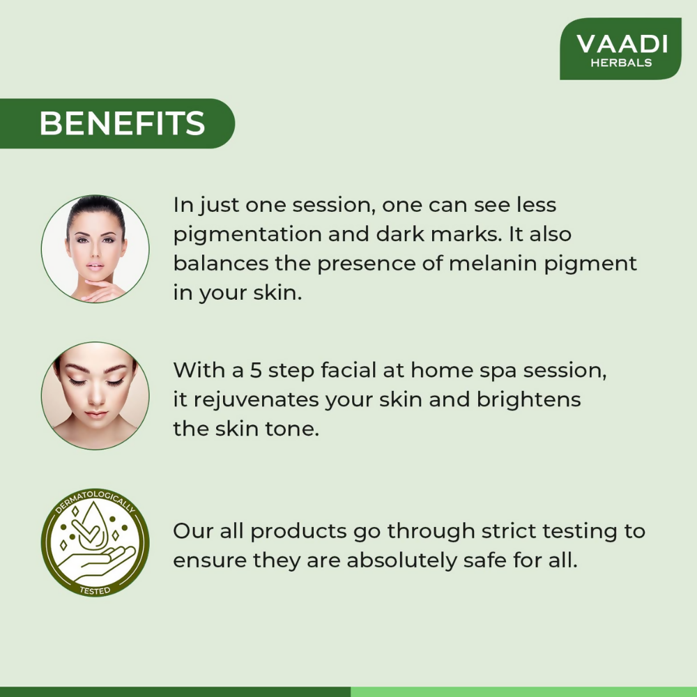 Vaadi Herbals Lemongrass Anti Pigmentation Spa Facial Kit | Grocsy