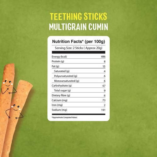 Timios Multigrain Cumin Teething Sticks For Toddlers | Grocsy
