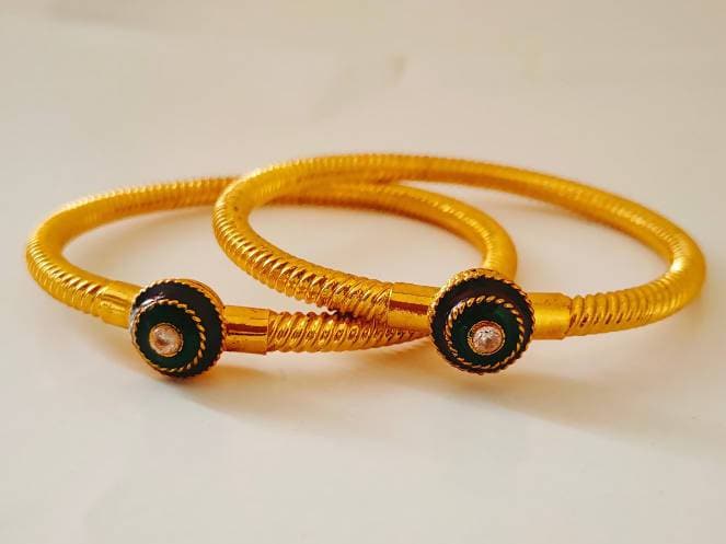 Gold Color Bangles of size 2’6 | Grocsy