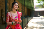 Vastranavya Perfect Classic And Contemporary Fashion Paithani Lehenga Choli - Red | Grocsy