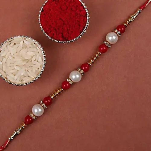 Single Pearl Rakhi With Cadbury Celebrations | Grocsy