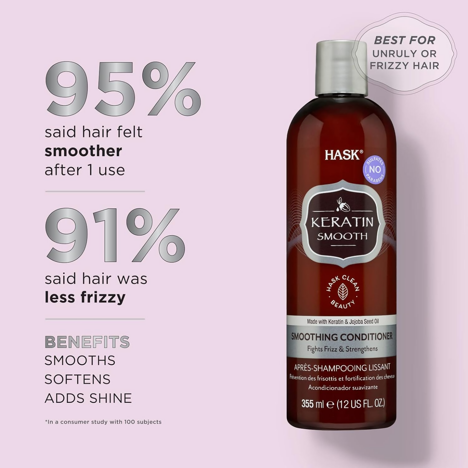 HASK Keratin Smoothing Conditioner | Grocsy