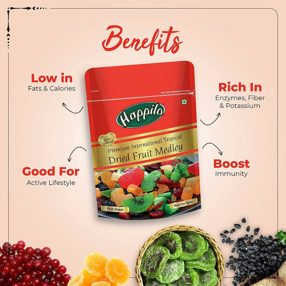 Happilo Premium International Dried Tropical Fruit Medley | Grocsy