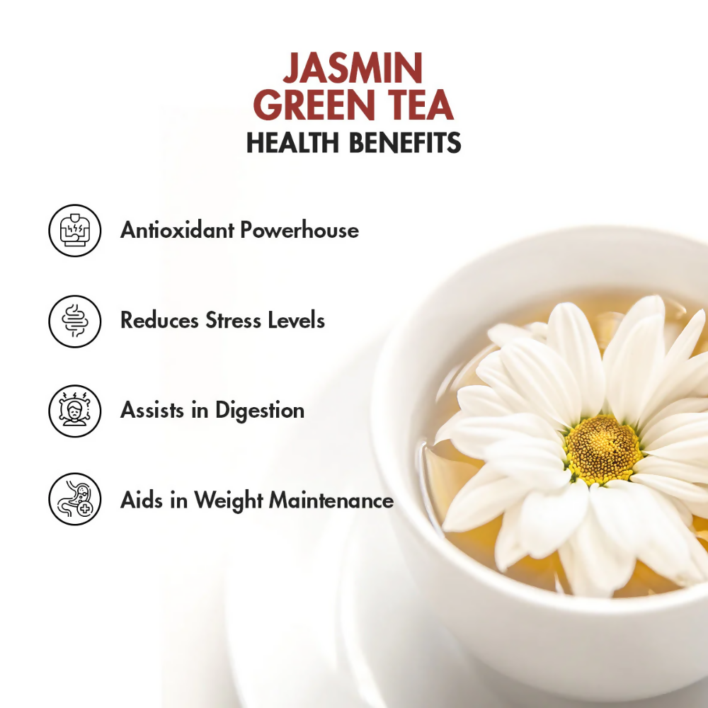Tea Treasure Jasmine Loose Leaf Green Tea | Grocsy