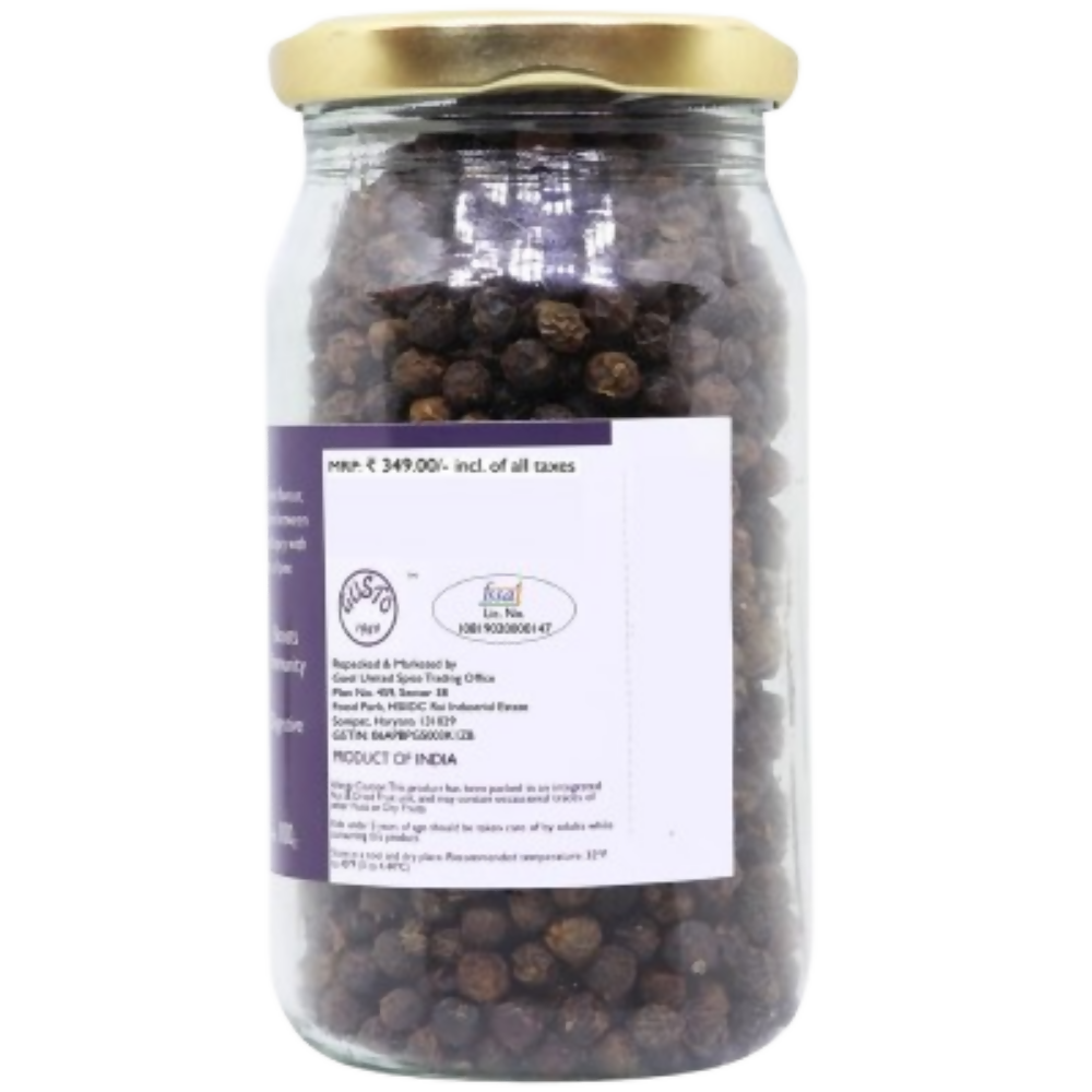 Tassyam Organics Fine Black Peppercorn | Grocsy
