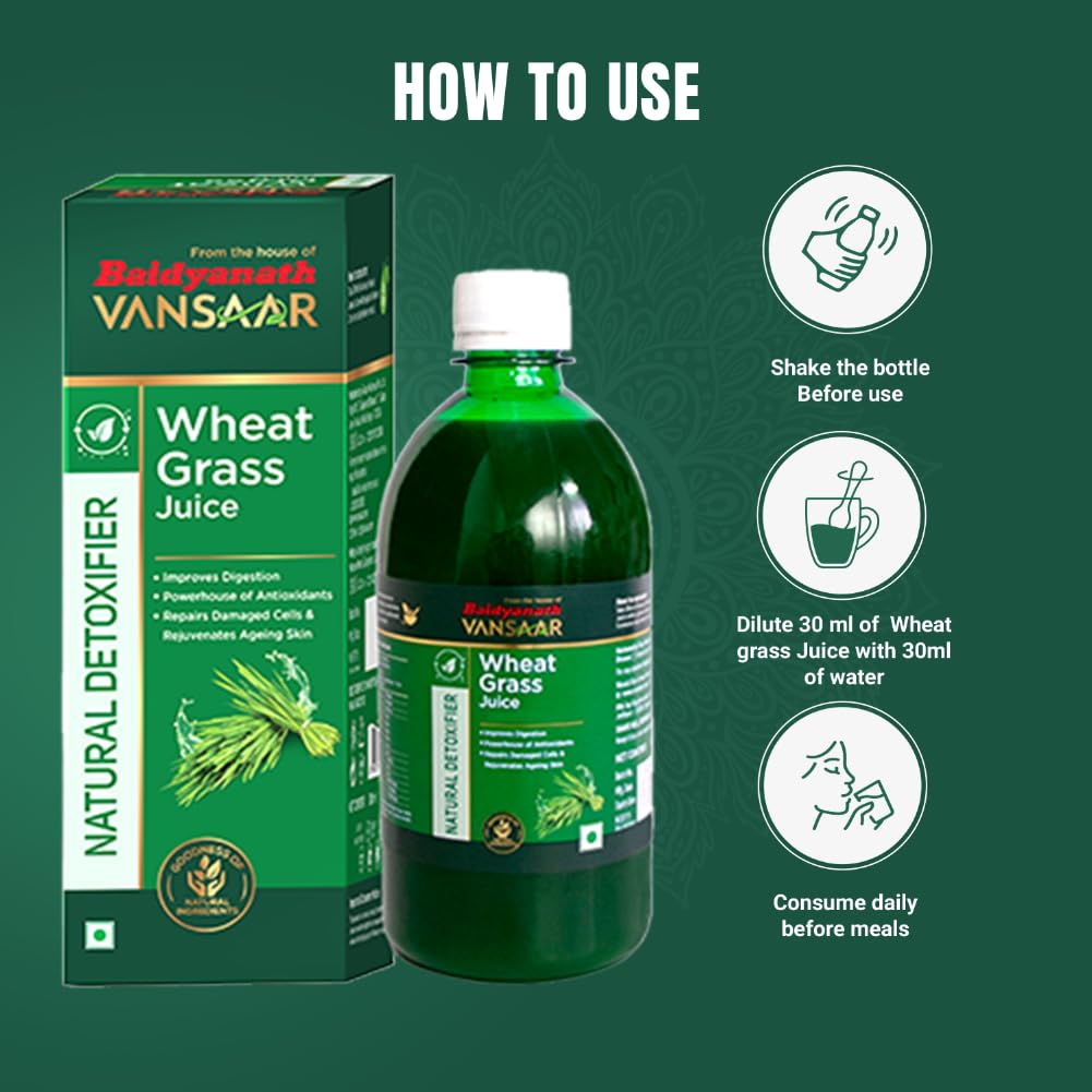 Baidyanath Vansaar Wheat Grass Juice | Grocsy