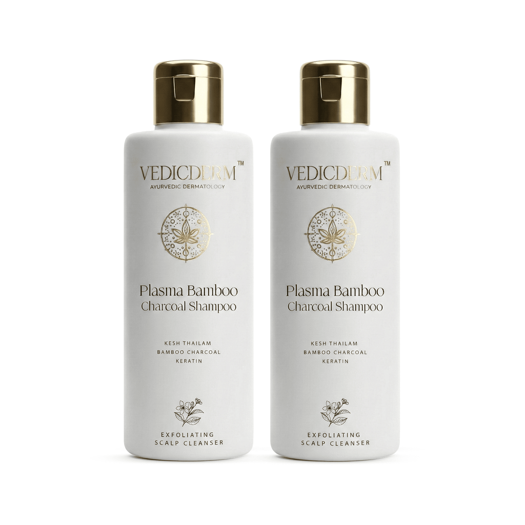 VedicDerm Plasma Bamboo Charcoal Shampoo for Psoriasis & Sensitive Scalp | Grocsy