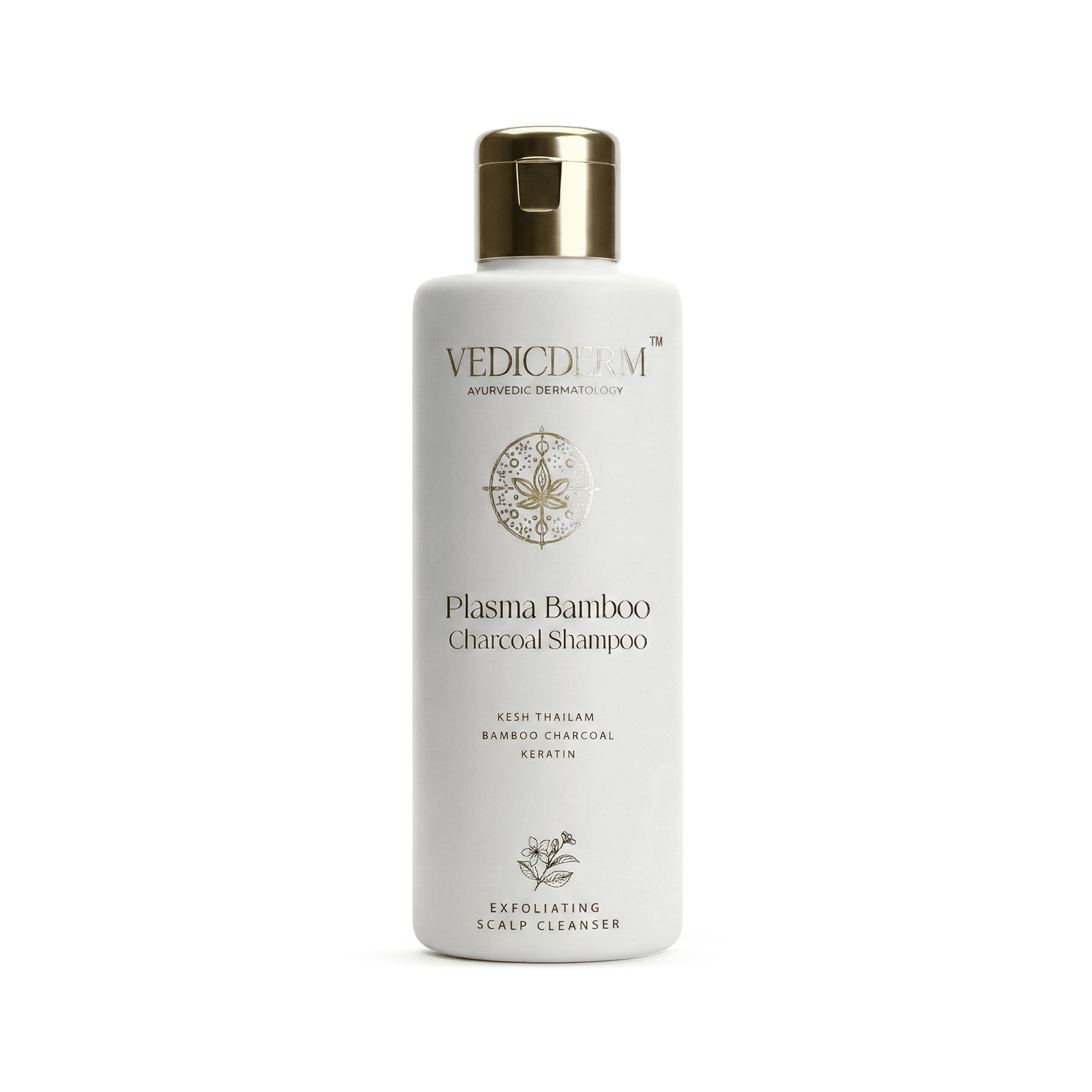 VedicDerm Plasma Bamboo Charcoal Shampoo for Psoriasis & Sensitive Scalp | Grocsy