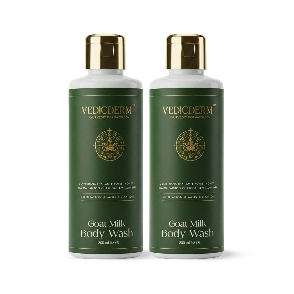 VedicDerm Goat Milk Hydrating Body Wash for Sensitive Skin | Grocsy