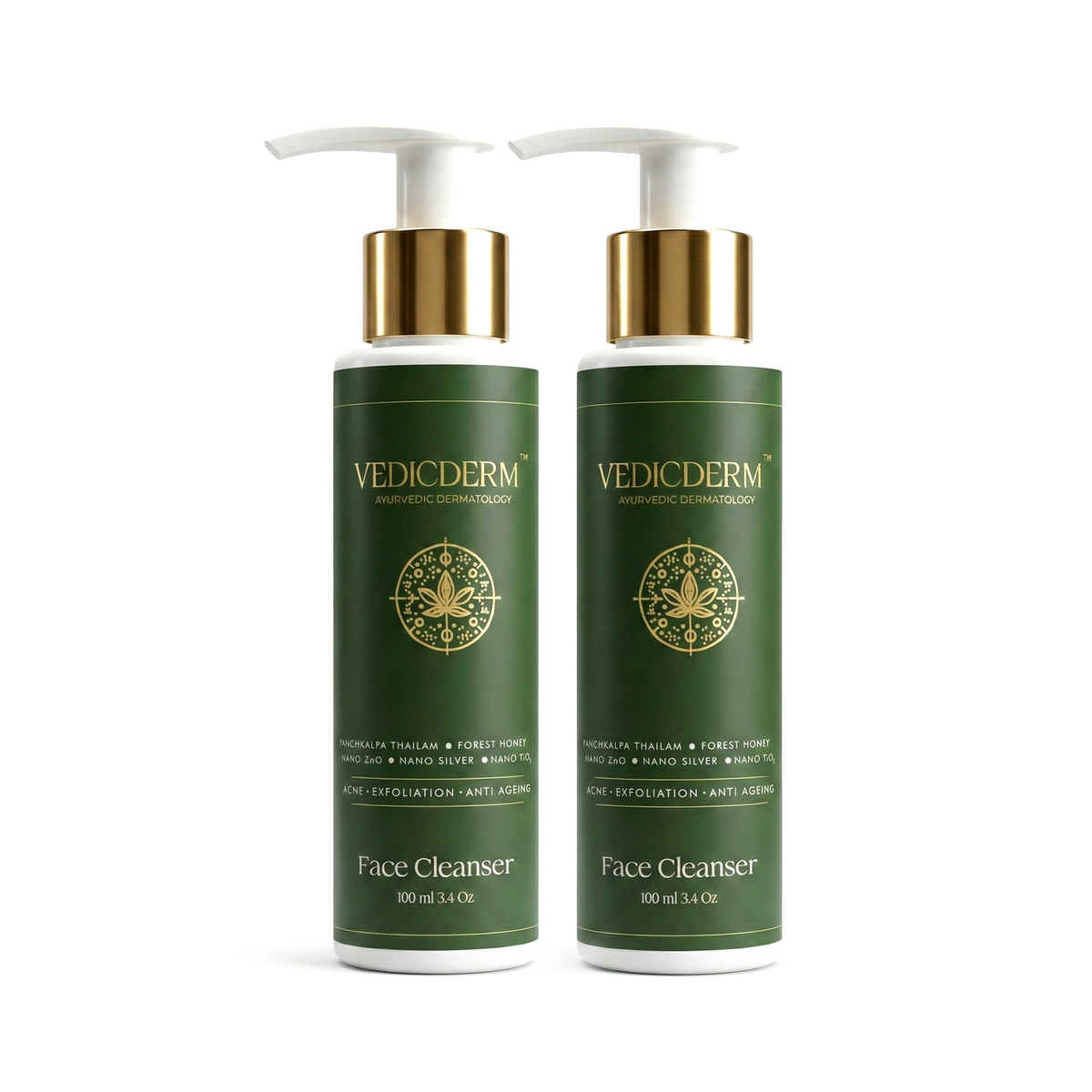 VedicDerm Red Vine Deep Facial Cleanser with Witch Hazel Extract | Grocsy