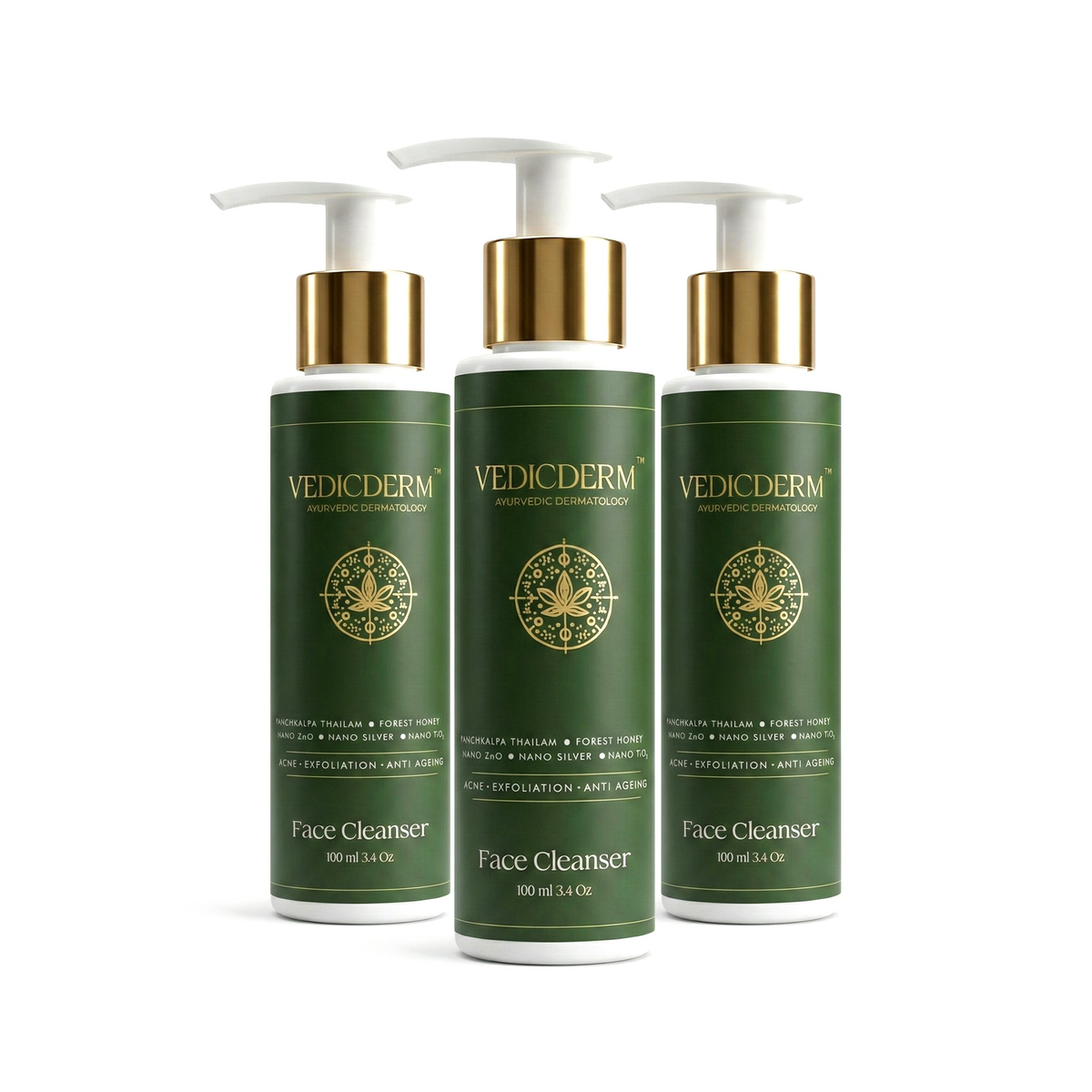 VedicDerm Red Vine Deep Facial Cleanser with Witch Hazel Extract | Grocsy