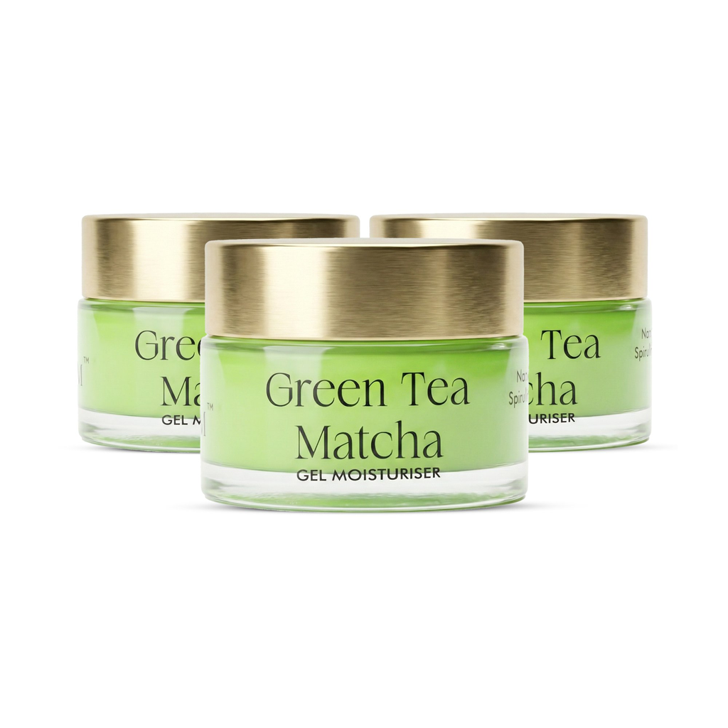 VedicDerm Green Tea Matcha Gel Moisturiser with Squalene and Niacinamide | Grocsy