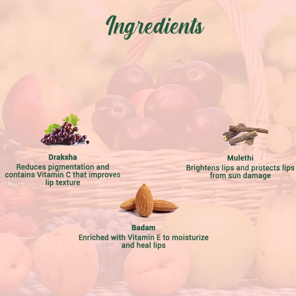 Biotique Advanced Ayurveda Bio Fruit Whitening Lip Balm | Grocsy