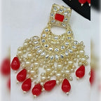 Jewel City Royal Pearl and Crystal Choker Set - Gold-Plated Wedding Jewelry with Earrings and Ring | Grocsy