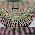 Jewel City Royal Pearl and Crystal Choker Set - Gold-Plated Wedding Jewelry with Earrings and Ring | Grocsy