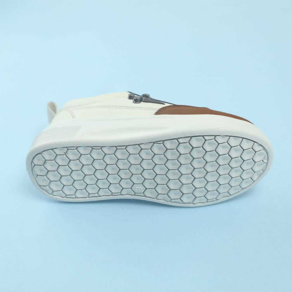 Tiny Bugs Boys Lace Up Casual Shoes - Brown | Grocsy