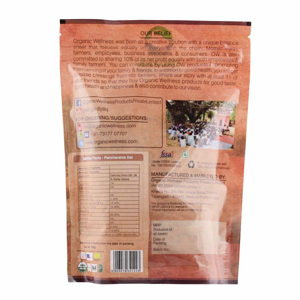 Organic Wellness Pancharatna Dal | Grocsy
