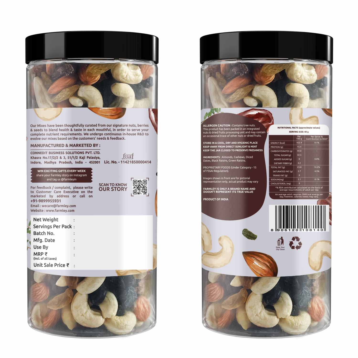 Farmley Panchmeva - Dry Fruits Mix | Grocsy