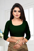 Vedant Vastram Litchi Silk Designer Banarasi Saree - Green | Grocsy