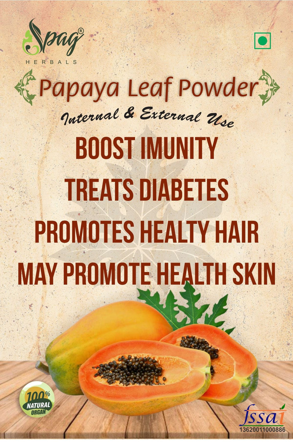Spag Herbals Premium Papaya Powder | Grocsy