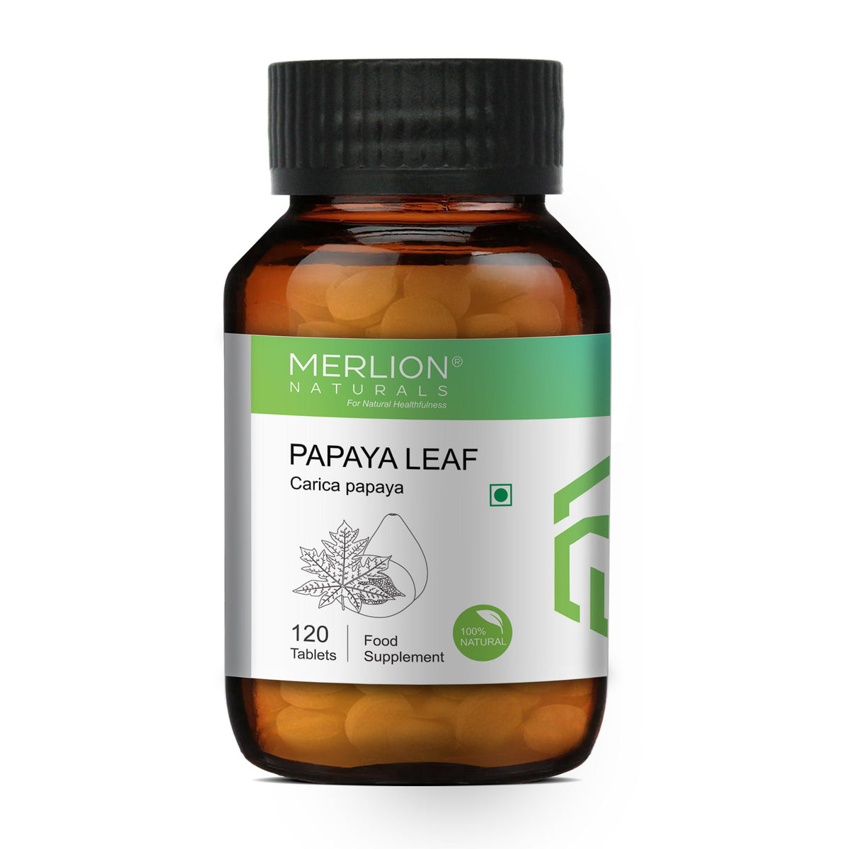 Merlion Naturals Papaya Leaf 500mg Tablets | Grocsy
