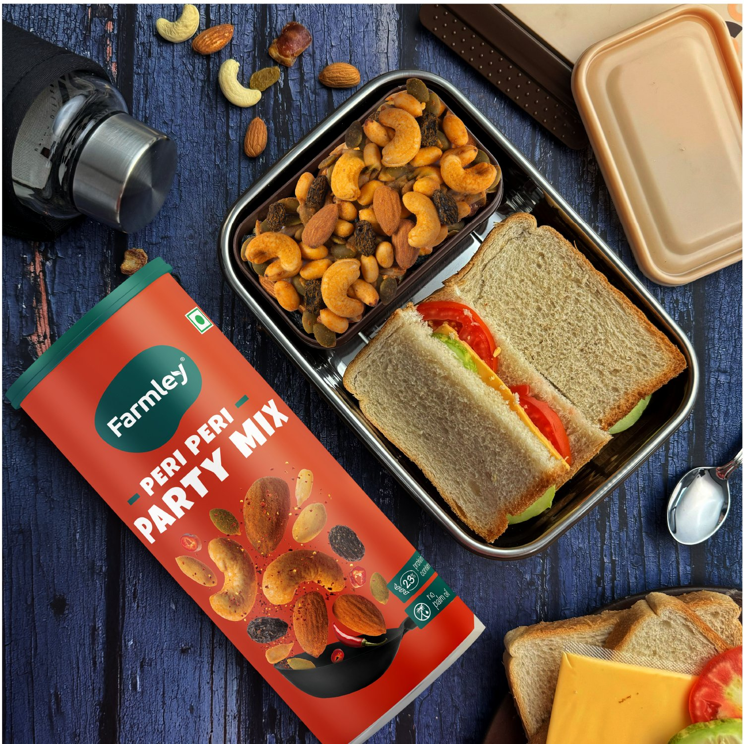 Farmley Peri Peri Snack Mix | Grocsy