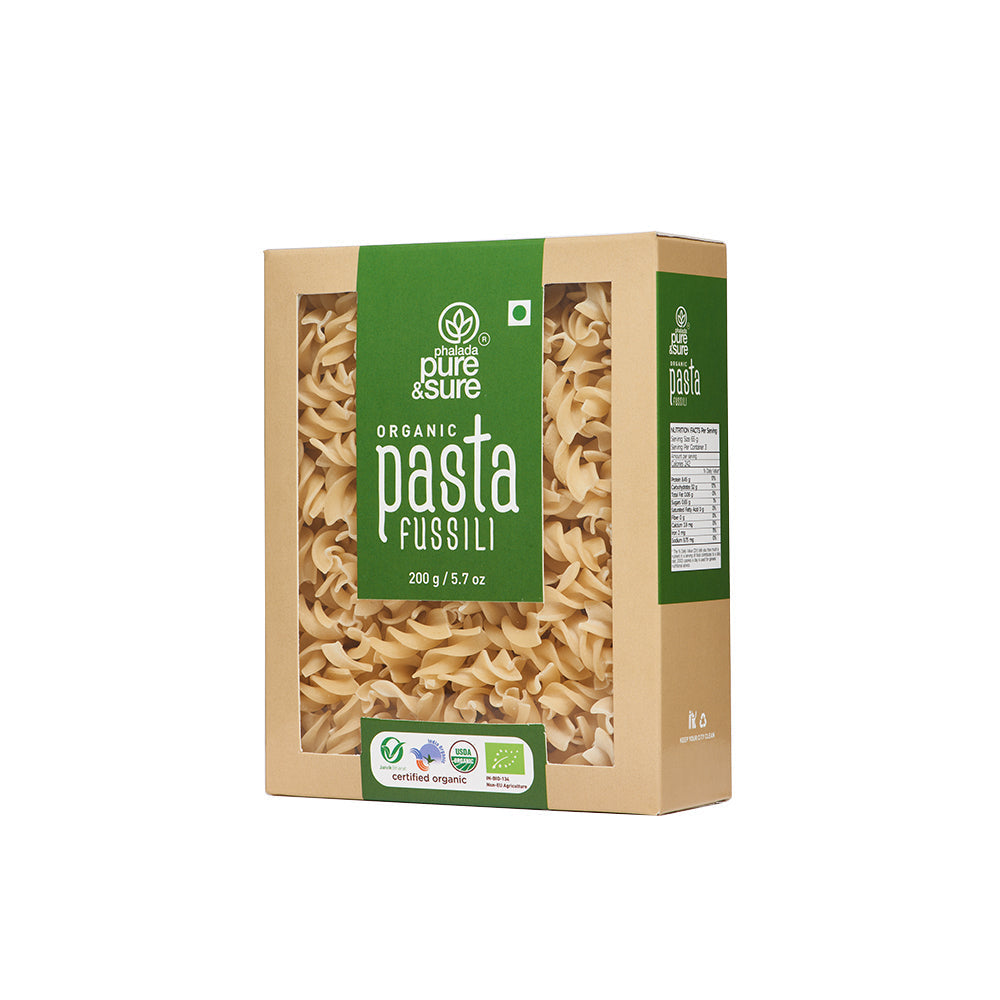 Pure & Sure Organic Pasta Fusilli | Grocsy