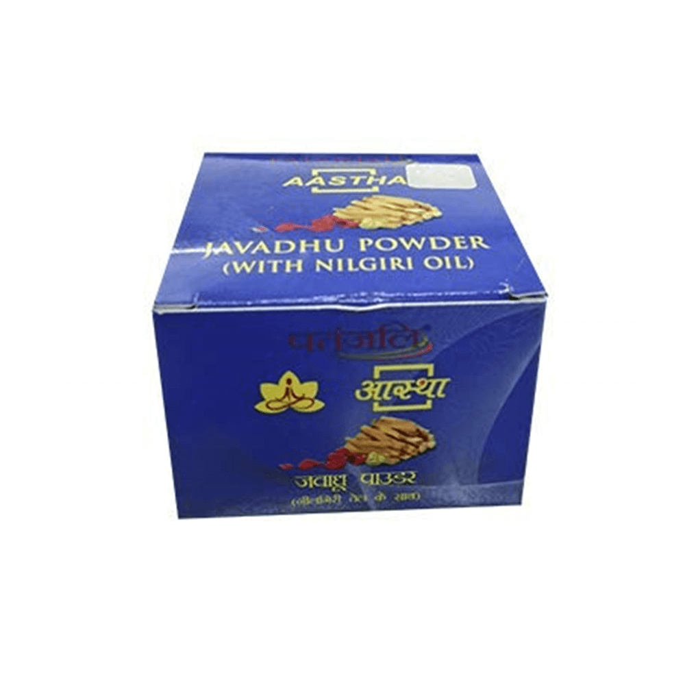 Patanjali Aastha Javadhu Powder (with Nilgiri Oil) | Grocsy