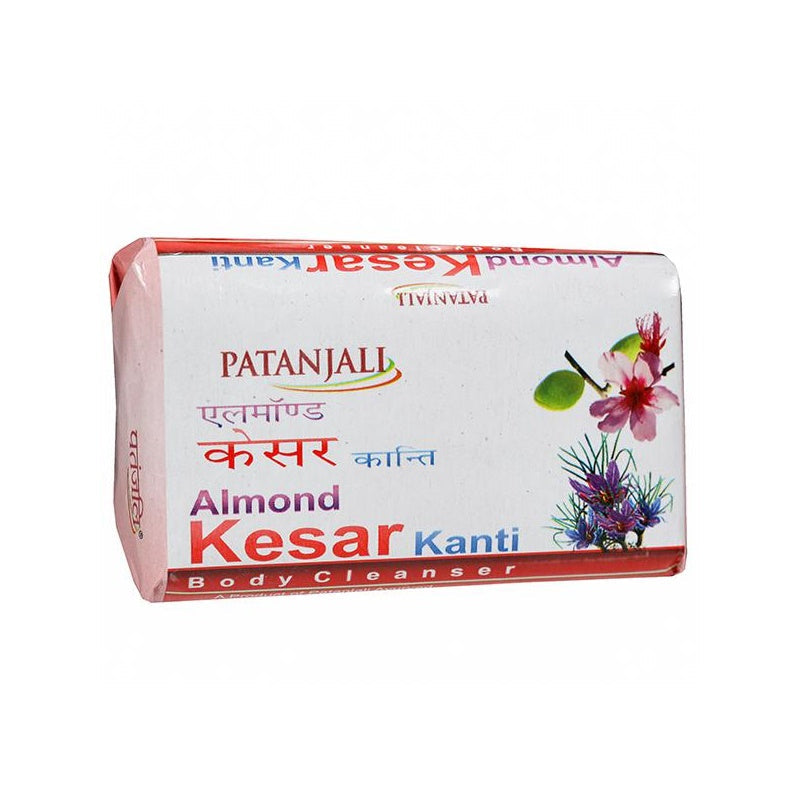 Patanjali Almond Kesar Kanti Body Cleanser Soap (75 gms) | Grocsy