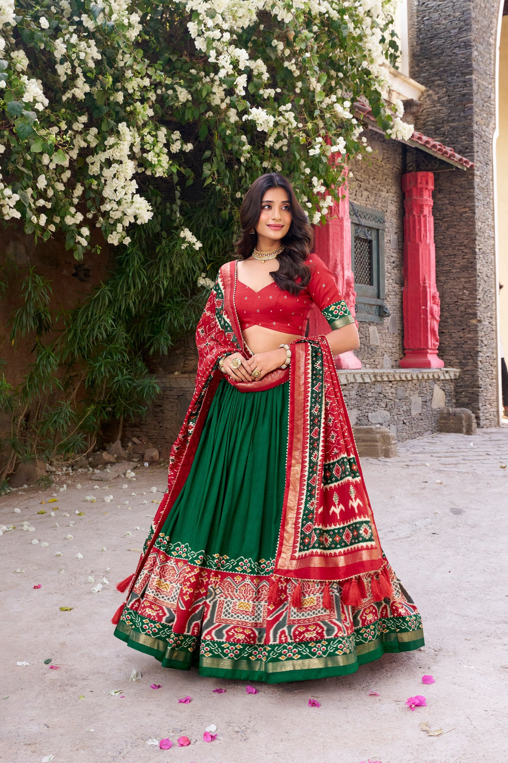 Lehenga Mart Designer Wedding Lehenga Choli For Women - Red | Grocsy