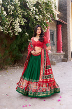 Lehenga Mart Designer Wedding Lehenga Choli For Women - Red | Grocsy