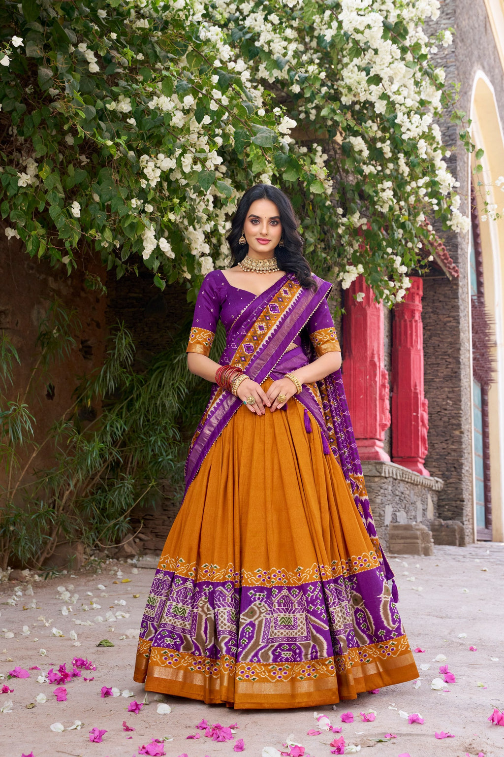 Lehenga Mart Designer Wedding Lehenga Choli For Women - Purple | Grocsy