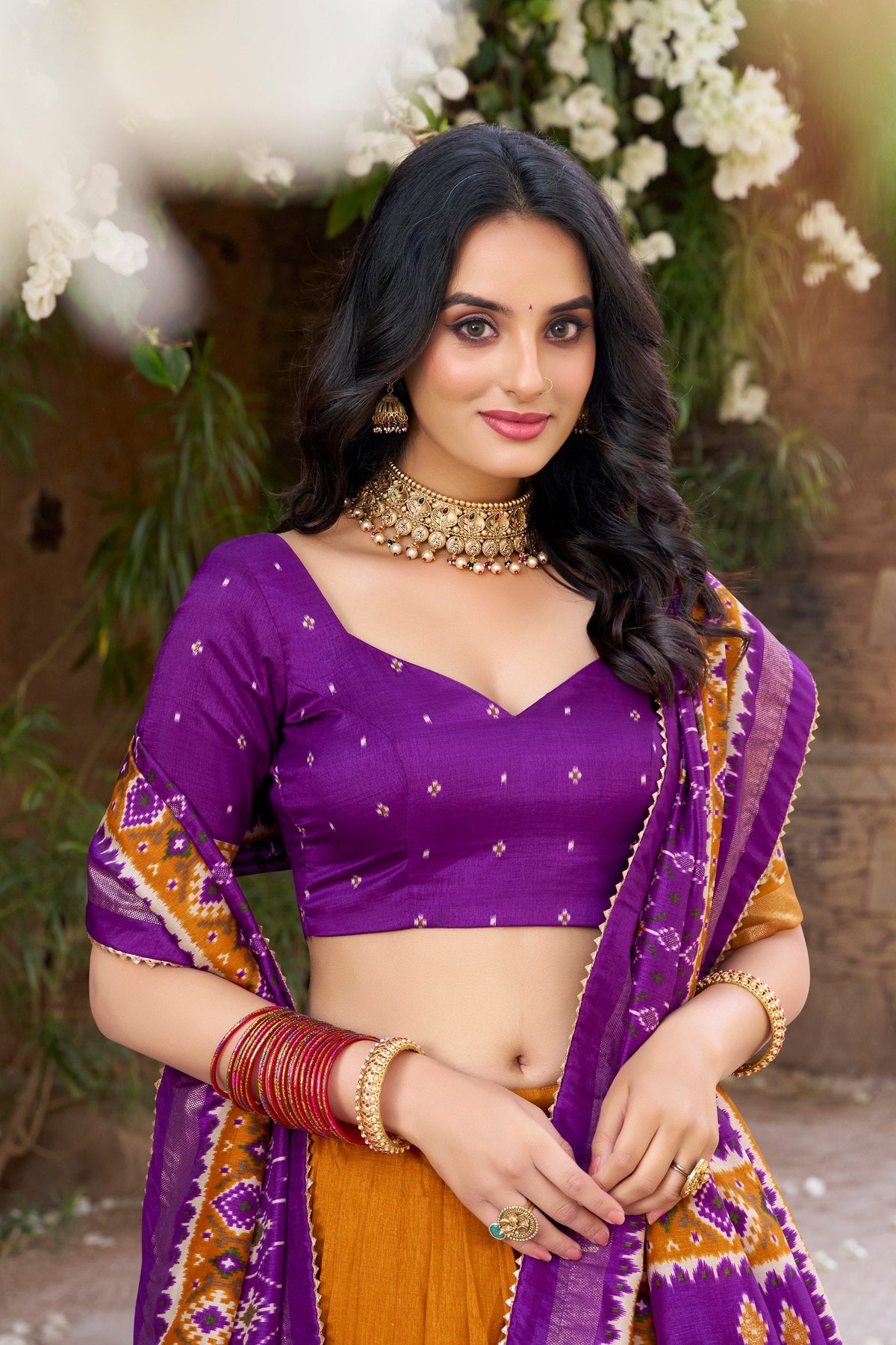 Lehenga Mart Designer Wedding Lehenga Choli For Women - Purple | Grocsy