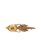eCraftIndia Gold-Toned Carved Diya | Grocsy