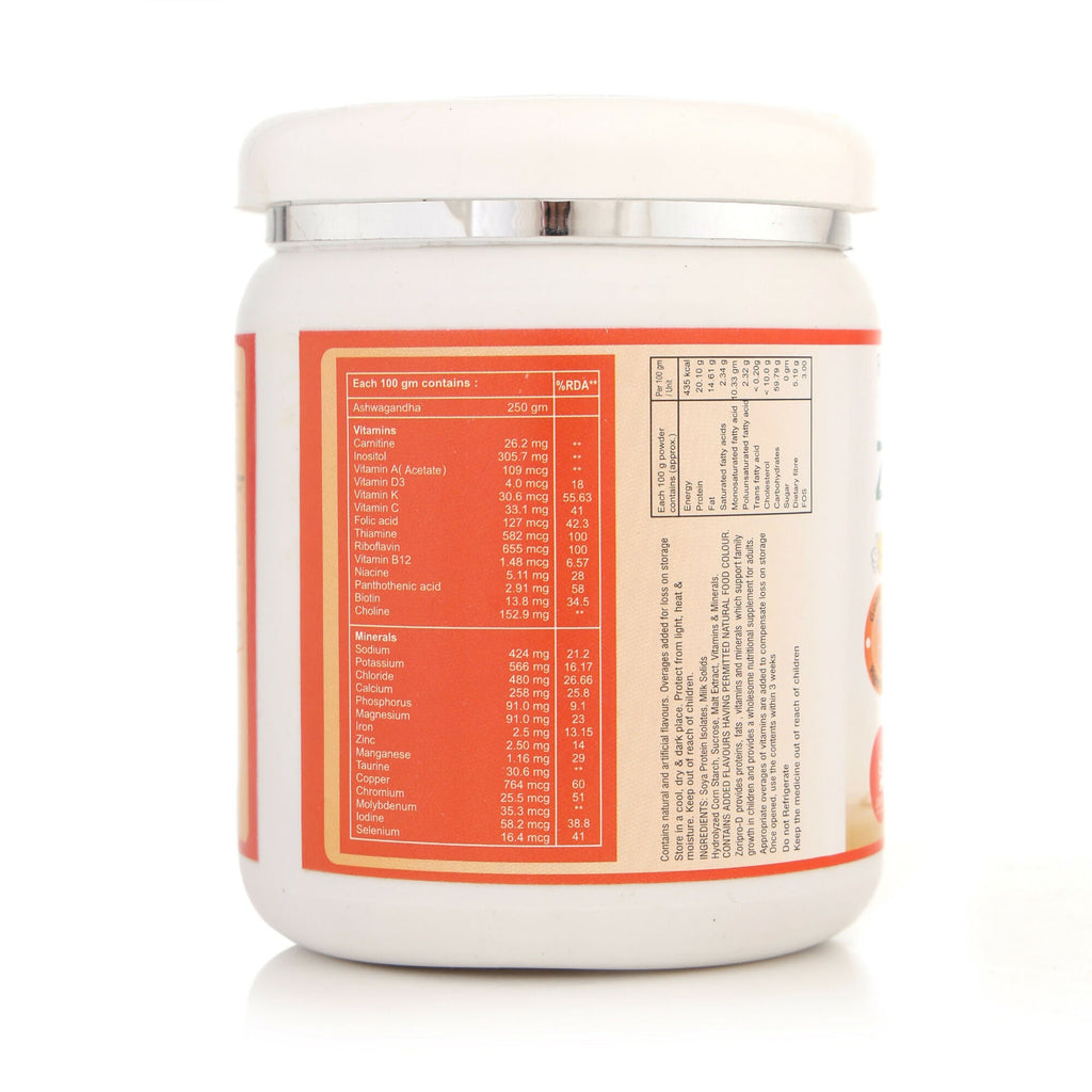 Zorilla Life Science Zoripro-D Protein Powder - Vanilla I Fortified with Protein I Multivitamin I Multimineral I Protein Powder with power of Herbs I Milk Protein with Power of Ashwagandha | Grocsy
