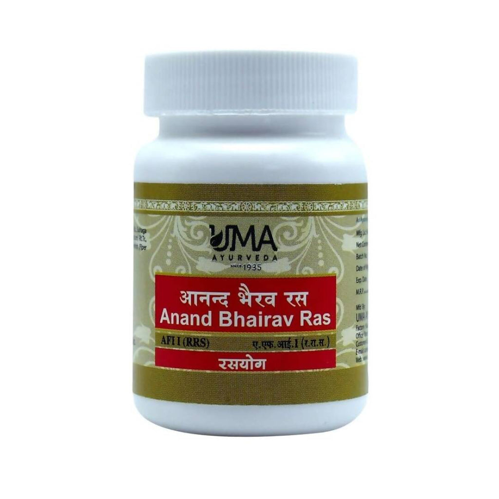 Uma Ayurveda Anand Bhairav Ras Tablets | Grocsy